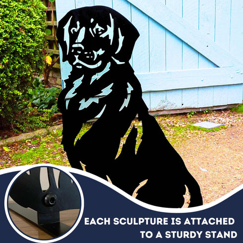 Golden Retriever Dog Loss Garden Ornament Memorial Personalised